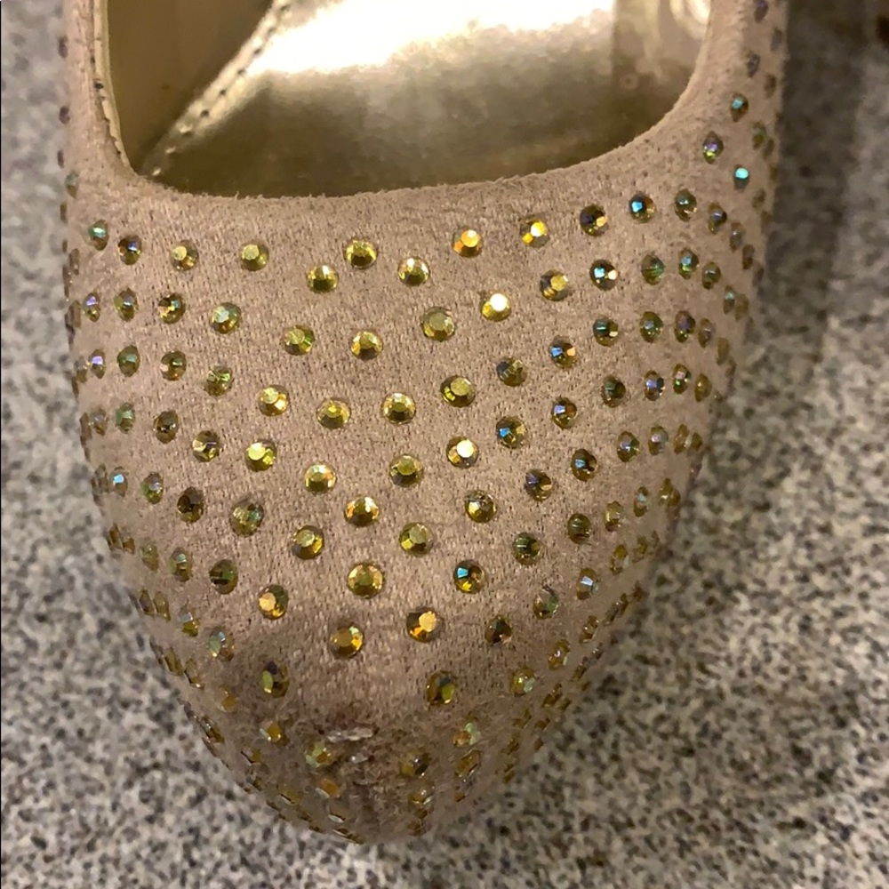 Woman’s Suede Rhinestone Heels - Picture 5 of 5